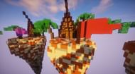 A Bedwars map is made up of different island types (Image via MCPDL)
